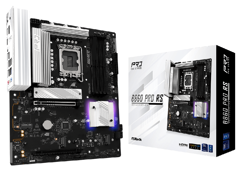 MB S1851 ASRock B860M PRO RS mATX  Micro-ATX Socket: LGA1851