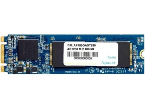 M.2 SATA SSD  480GB  Apacer AST280  AP480GAST280  [80mm, R/W:520/495MB/s, 84K IOPS, Phison S11, TLC]