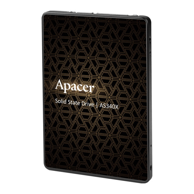 2.5 SATA SSD  240GB  Apacer AS340X  [R/W:550/520MB/s, 38/75K IOPS, 3D-NAND TLC]