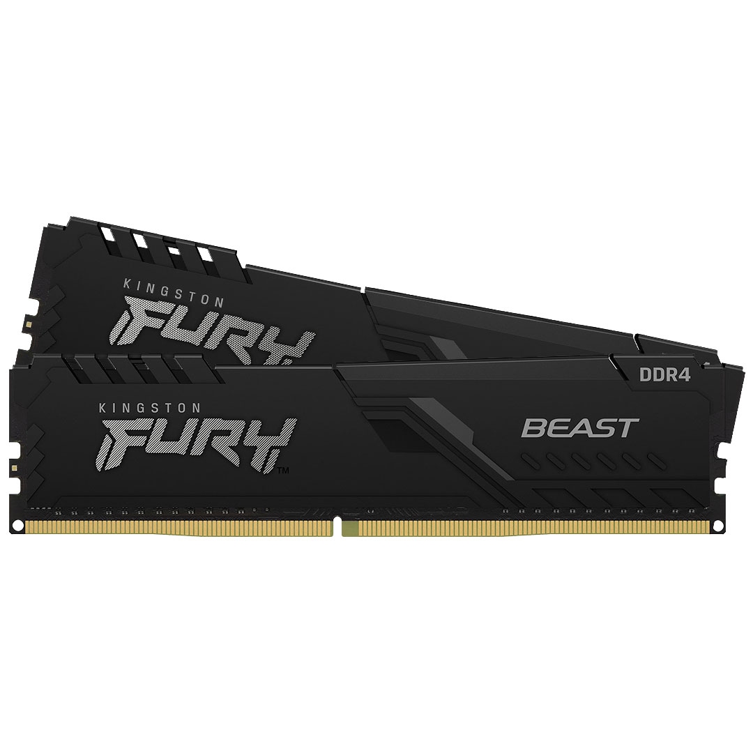 32GB DDR4-3200MHz  Kingston FURY Beast (Kit of 2x16GB) (KF432C16BB1K2/32), CL16-18-18, 1.35V,Black