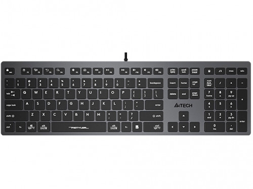 'Keyboard A4Tech FX50, Multimedia, Ultra Slim, Low Profile X-Key Structure, Grey, USB.