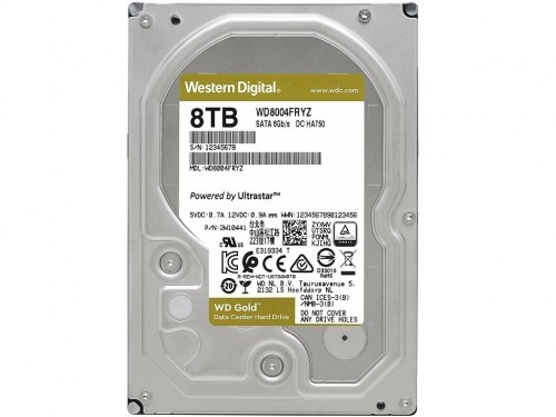 3.5' HDD  8.0TB-SATA-256MB Western Digital 'Gold (WD8004FRYZ)', Enterprise, CMR
