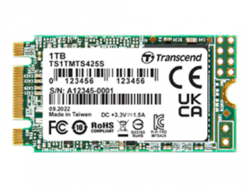 M.2 SATA SSD  250GB Transcend TS250GMTS425S  42mm, R/W:500/330MB/s, 40K/75K IOPS, 90 TBW