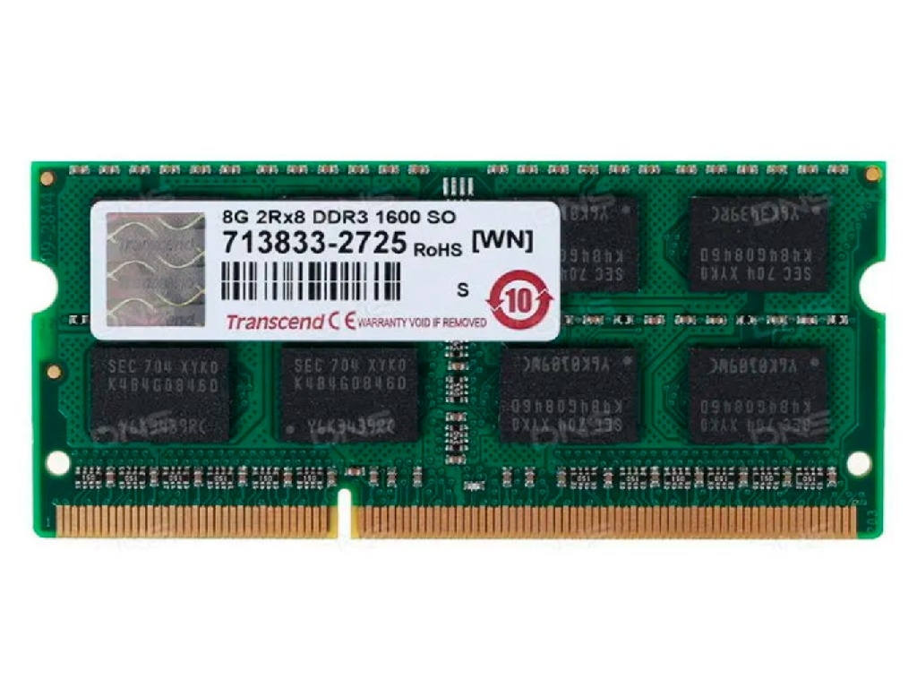 8GB DDR3 1600MHz SODIMM 204pin Kingston ValueRAM (KVR16LS11/8WP), CL11, 2Rx8, 1.35V