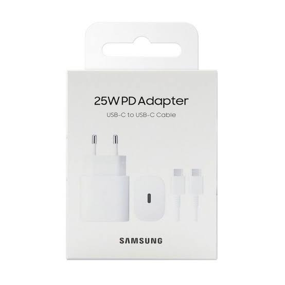 Wall Charger Samsung EP-T2510XWE 25W USB-C Cable White (Retail pack)