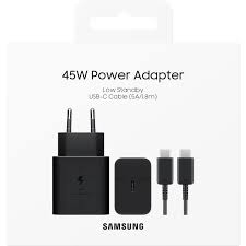 Wall Charger Samsung EP-T4511XBE 45W USB-C Cable Black (Retail pack)