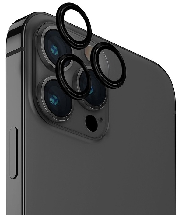 Защитное стекло Camera Metal iPhone 15 Pro/15 Pro Max Black