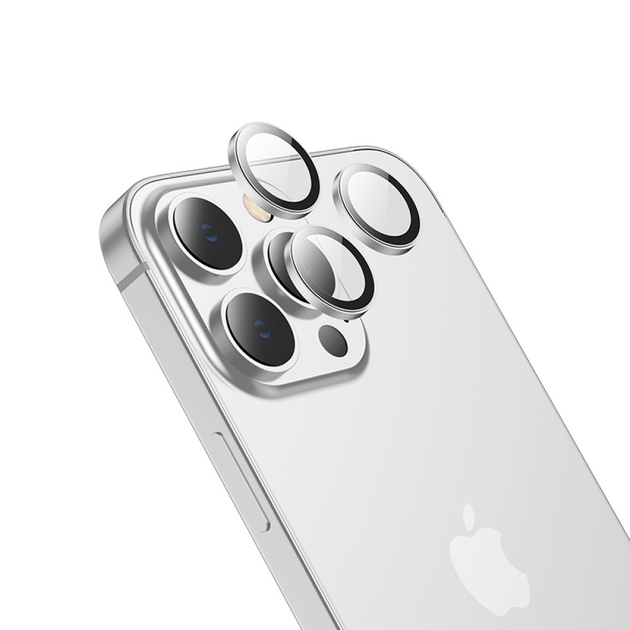 Защитное стекло Camera Metal iPhone 13 Pro/13 Pro Max Sliver