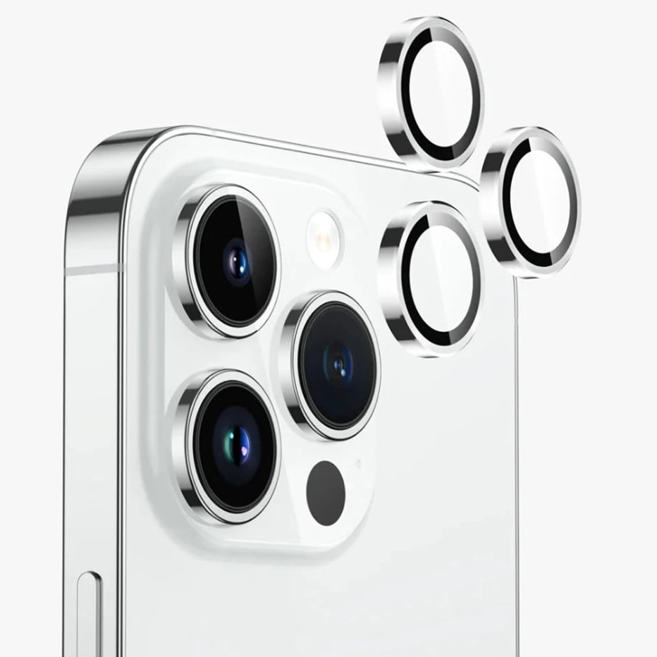 Защитное стекло Camera Metal iPhone 13 Pro/13 Pro Max Sliver