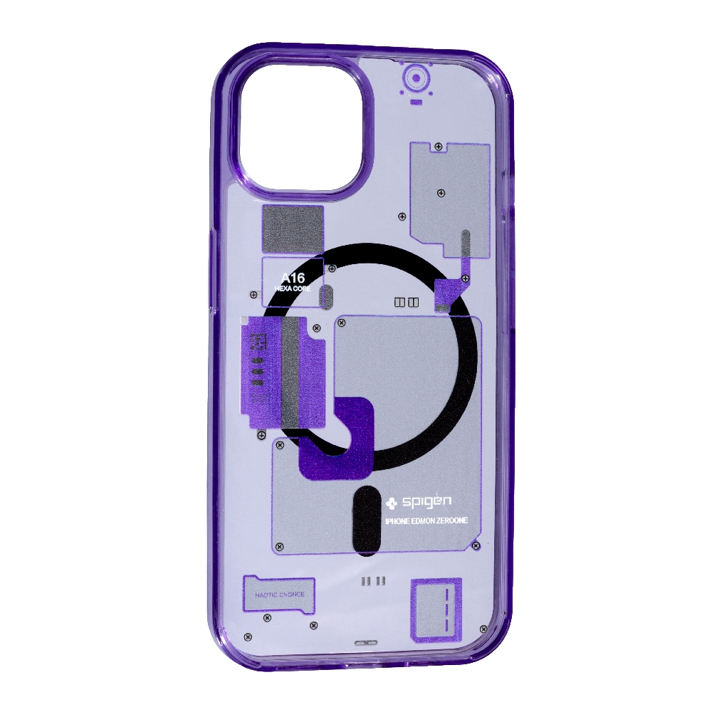 Накладка Spigen MagSafe Diagram Iphone 15  Pro Max Violet