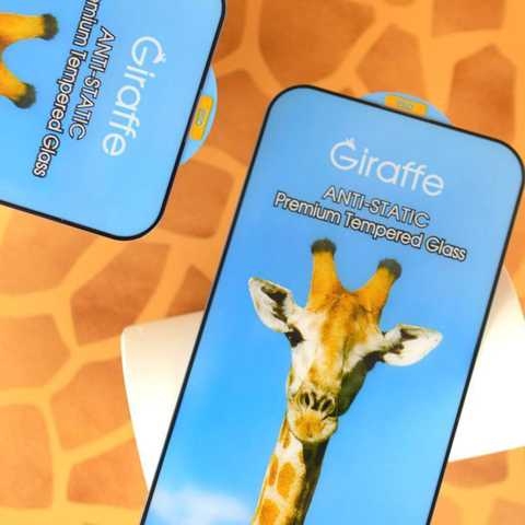 Giraffe Anti-static glass for iPhone 15 Plus black