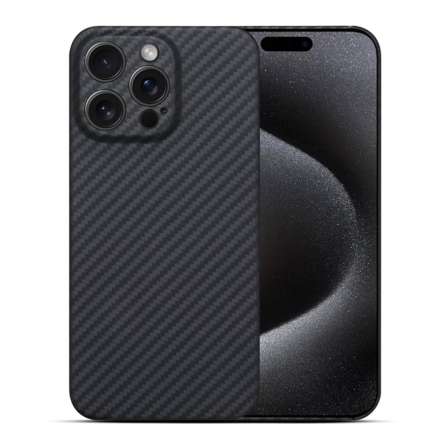 FIBRA Carbonite case with MagSafe iPhone 15 Pro Black