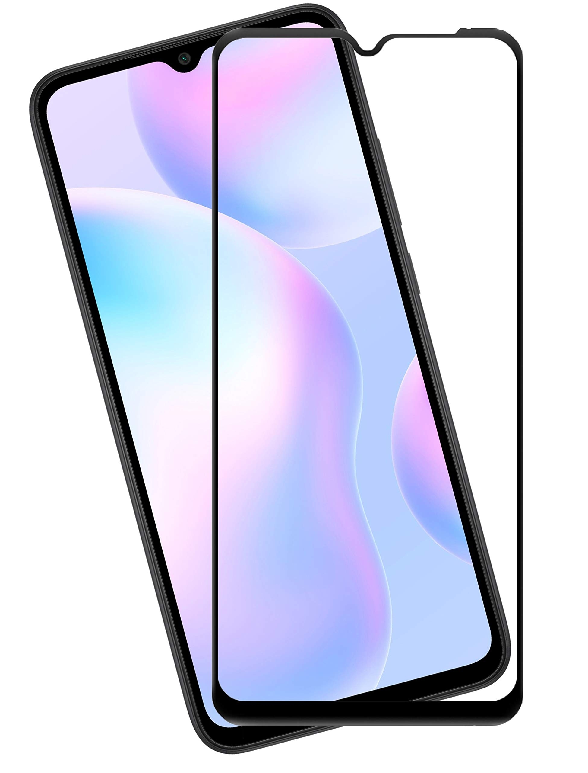 Hoco Full screen HD tempered glass set for Redmi  9A / 9C (G9) black