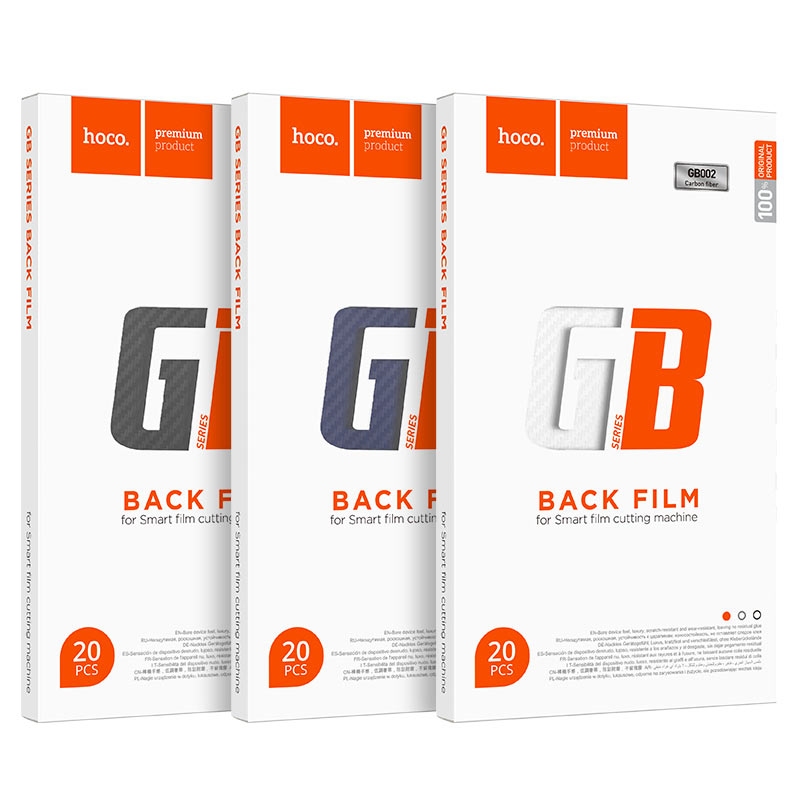 Hoco GB002 Smart film cutting machine back film Carbon series(20PCS) Blue
