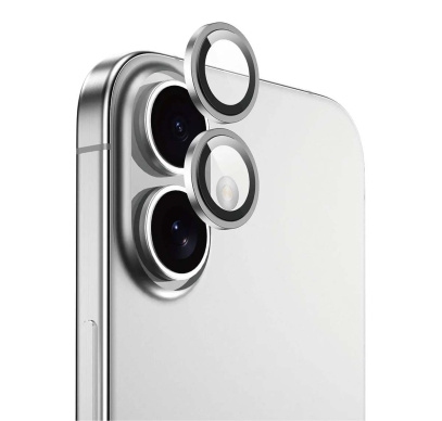 Защитное стекло Camera Metal iPhone 16/16 Plus clear