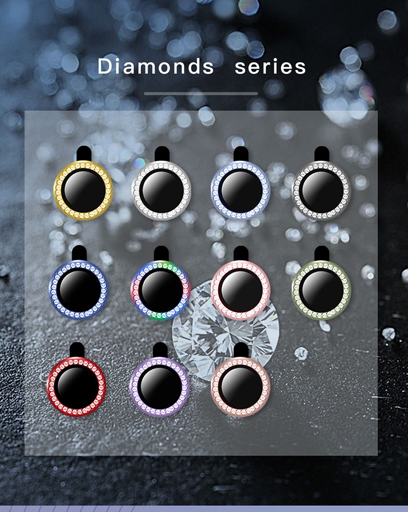 Mietubl camera lens DIAMOUND IPHONE 14/14 PLUS/15/15 PLUS Silver