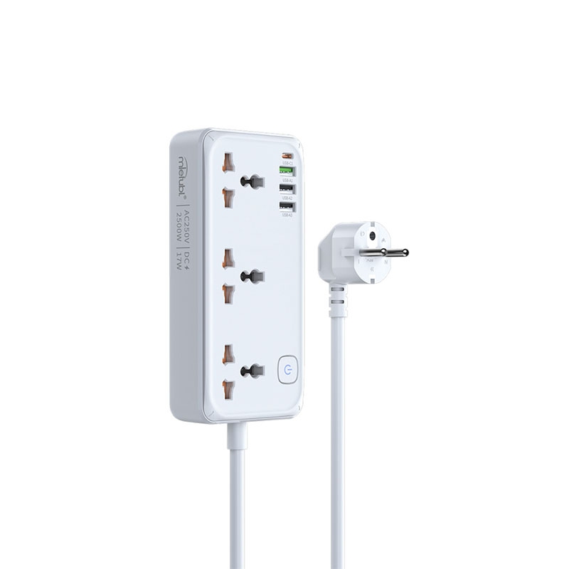 Mietubl Power Strip PS01E 10A/250V~ 2500W(Max)  White