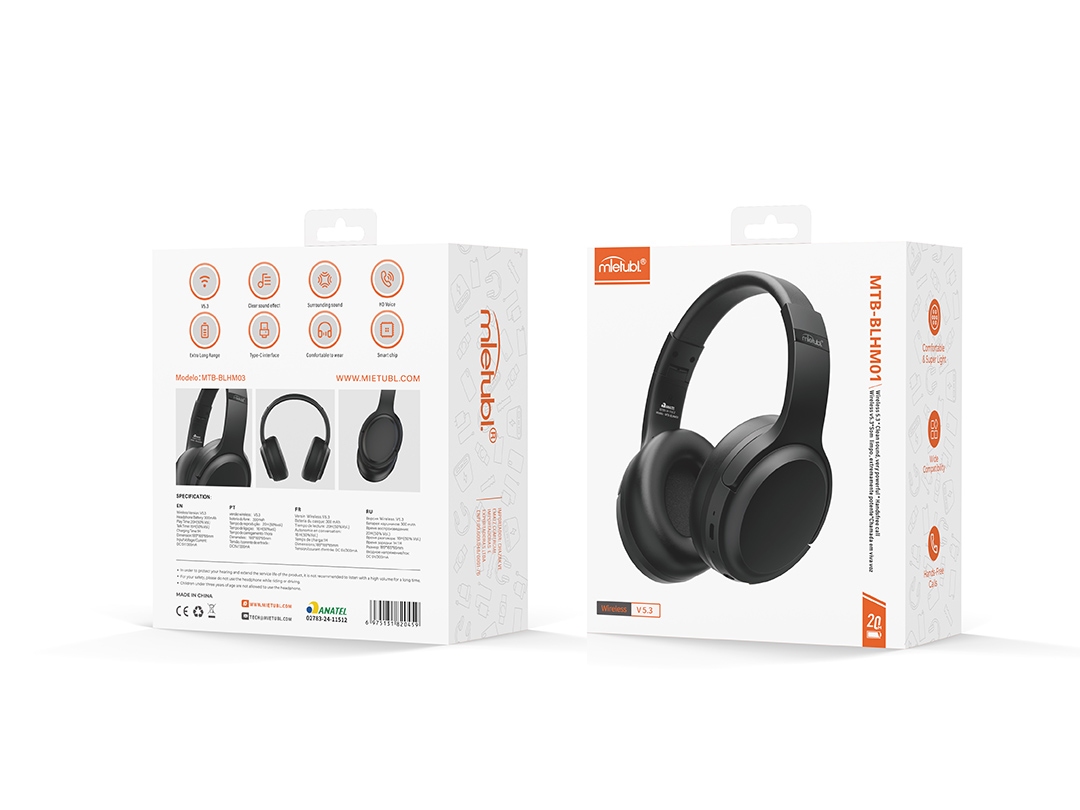 Mietubl BT Headphones MTB-BLHM01 Morandi Black