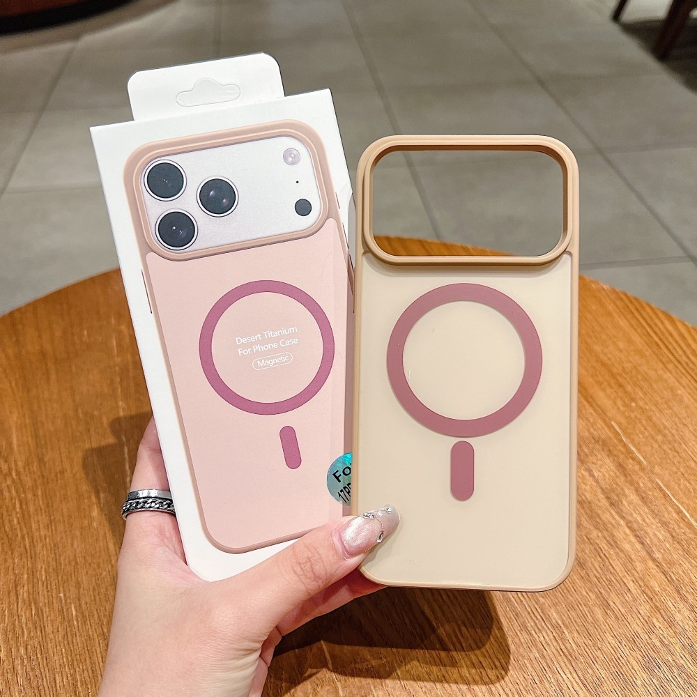 Husa iPhone 14 Pro (Desert Titanium) Tpu Acrylic Magsafe