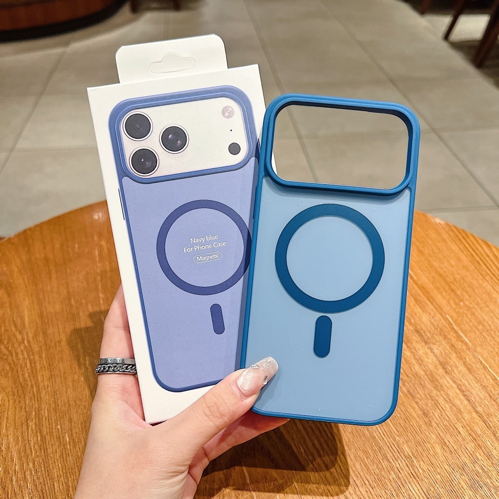 Husa iPhone 14 Pro Max (Navy Blue) Tpu Acrylic Magsafe