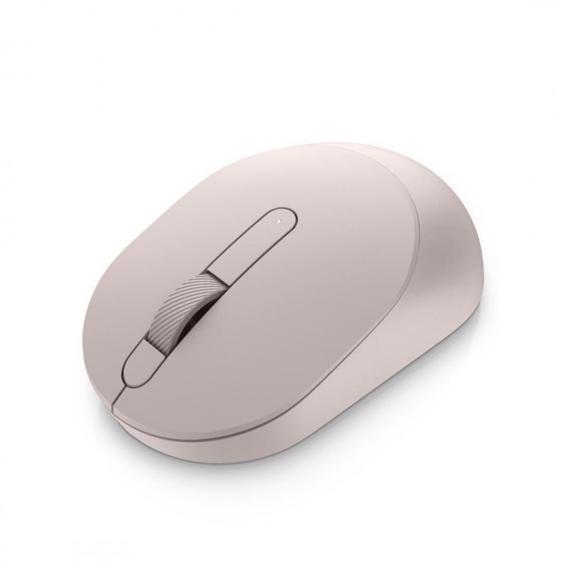 Wireless Mouse Dell MS3320W, Optical, 1600dpi, 3 buttons, 2.4 GHz/BT, 1xAA, Ash Pink