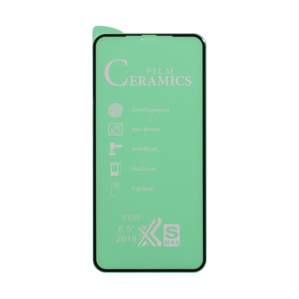 Защитное стекло Film Ceramic for Apple Iphone 11 Pro Max / Xs Max без упаковки (Чёрный)