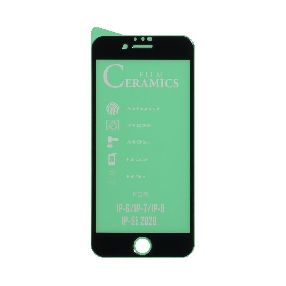 Защитное стекло Film Ceramic for Apple Iphone 7/8/SE 2020 без упаковки (Чёрный)