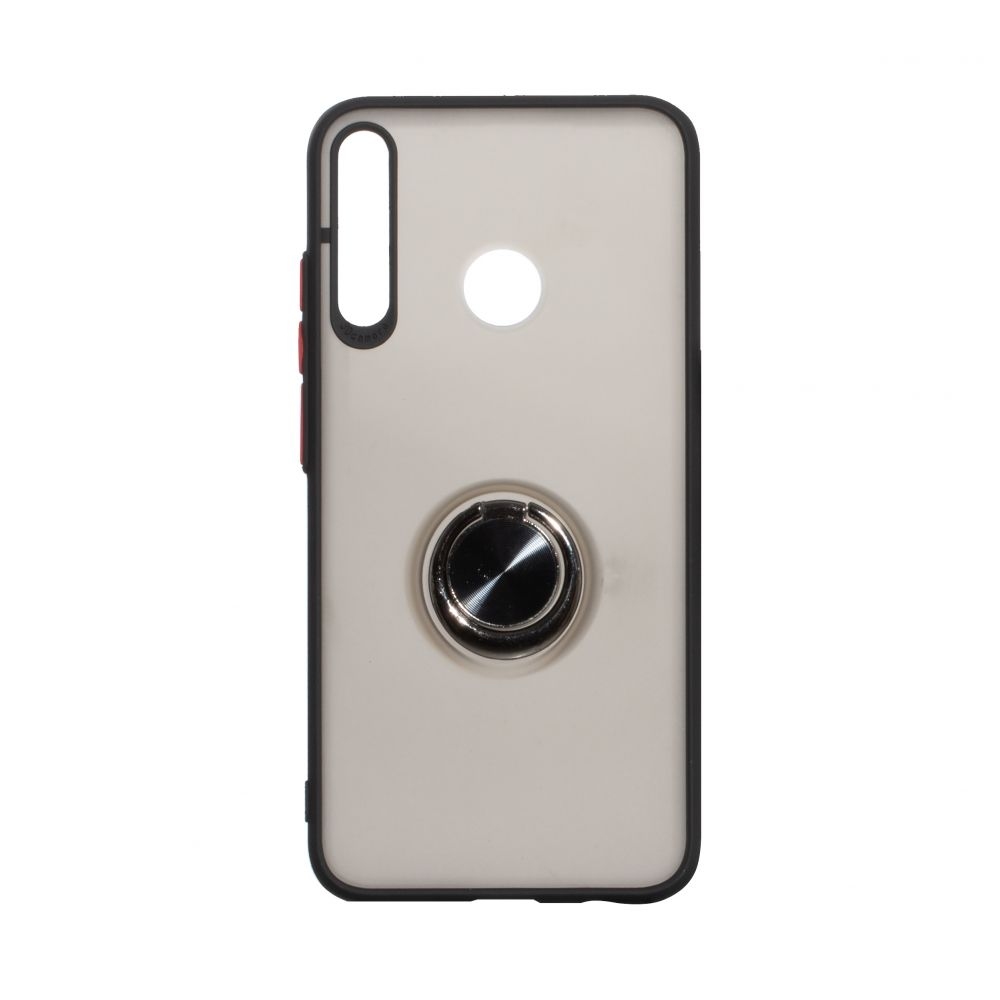 Чехол Totu Copy with Ring для Huawei P40 Lite E (Чёрный)