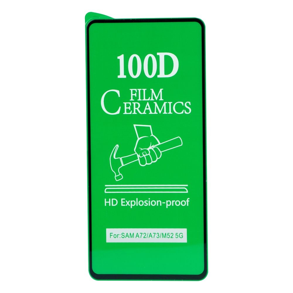 Защитное стекло Film Ceramic for Samsung A73 без упаковки (Чёрный)