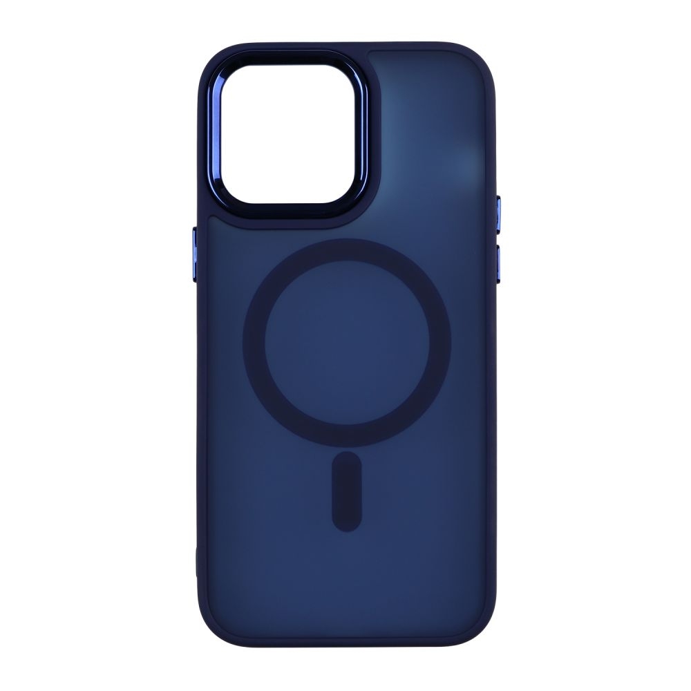 Чехол TPU+PC Space Magnetic Color with Magsafe для iPhone 14 Pro Max (Dark Blue)