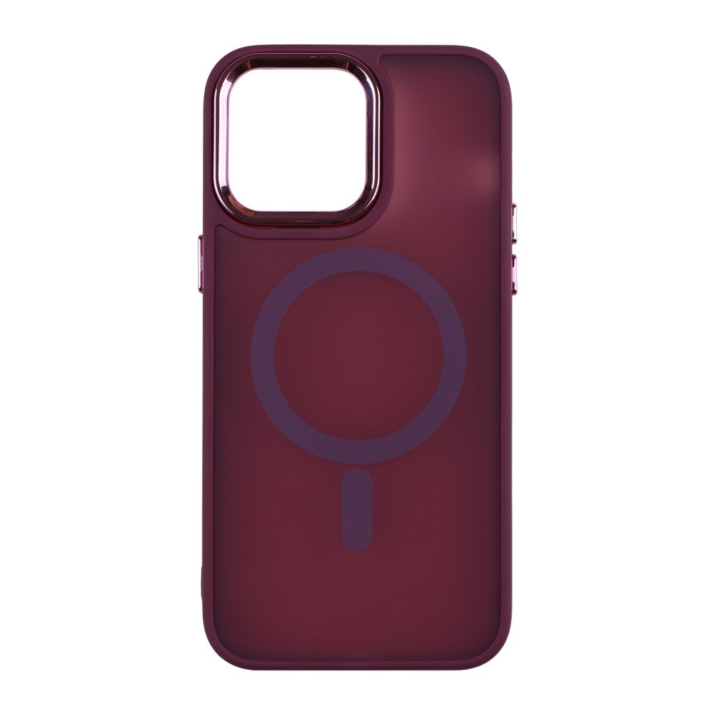Чехол TPU+PC Space Magnetic Color with Magsafe для iPhone 13 Pro (Bordo)
