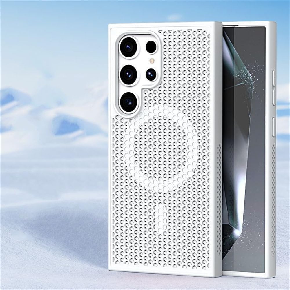 Чехол TPU+PC AeroCool with MagSafe для Samsung S23 Ultra 5G (S918) (White)