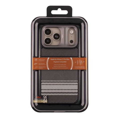 Чохол Kajsa Resort Collection Gradient Stripe with MagSafe для iPhone 17 Pro Max (Black B-Ring)