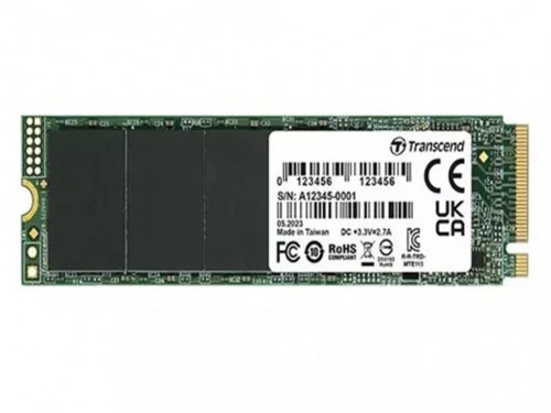 M.2 NVMe SSD 500GB Transcend 115S [PCIe 3.0 x4, R/W:3200/2000MB/s, 250/170K IOPS, 200TBW,3DTLC]