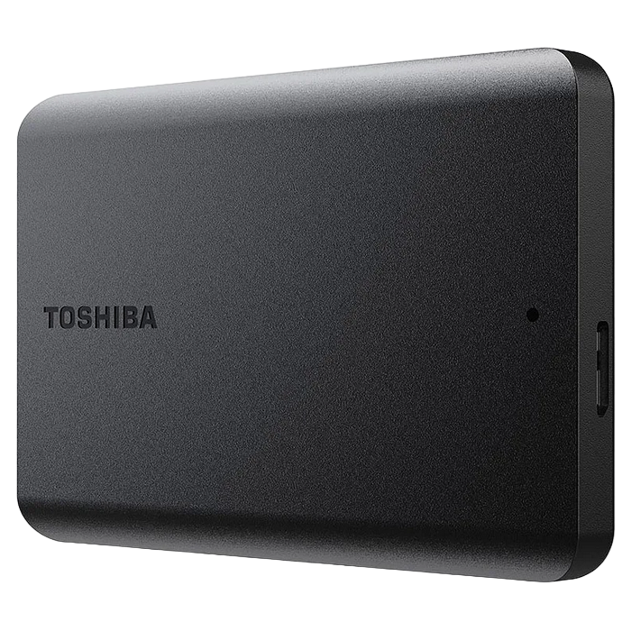 1.0TB (USB3.1) 2.5'  Toshiba Canvio Basics 2022 External Hard Drive (HDTB510EK3AA)', Black