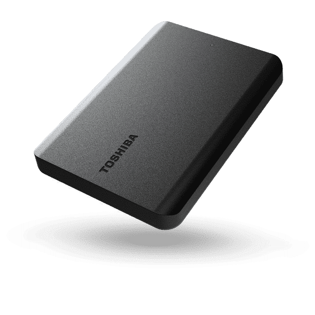 '2.0TB (USB3.1) 2.5''  Toshiba Canvio Basics 2022 External Hard Drive (HDTB520EK3AA)'', Black