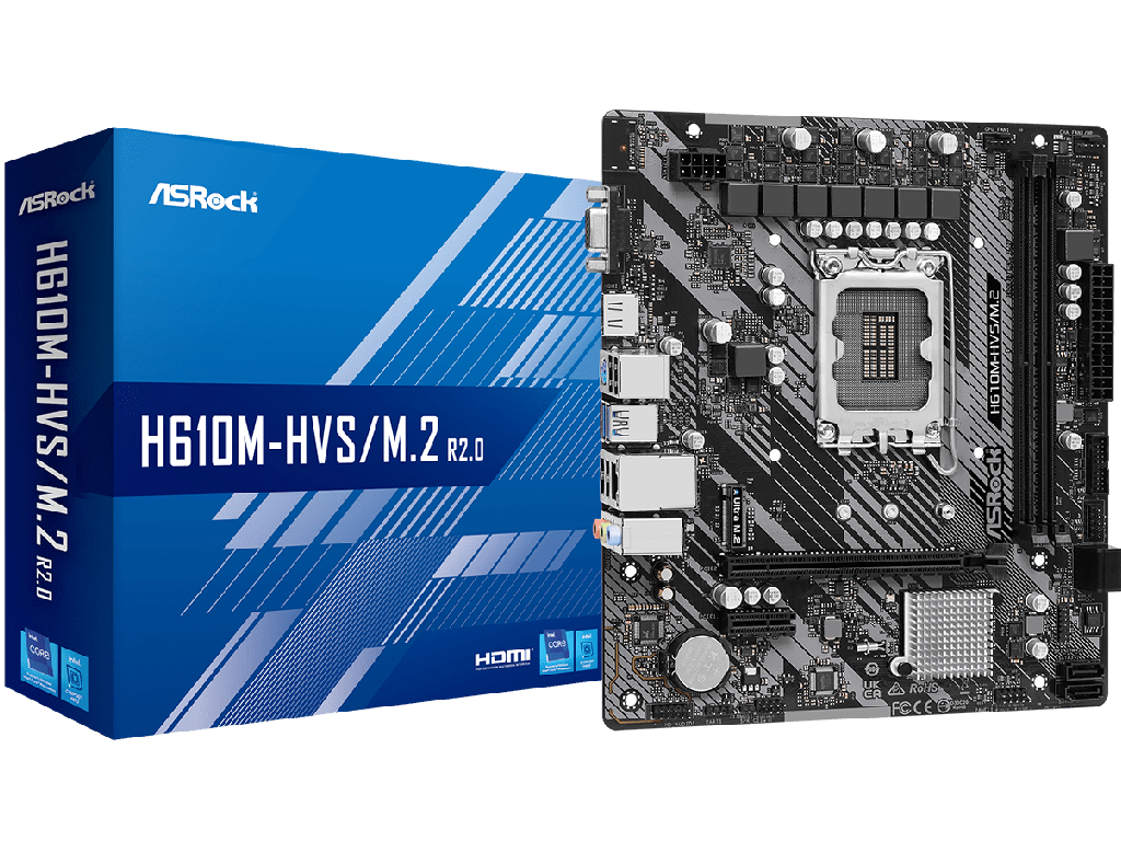 MB S1700 ASRock H610M-HDV/M.2 R2.0  mATX Micro-ATX Socket: LGA1700