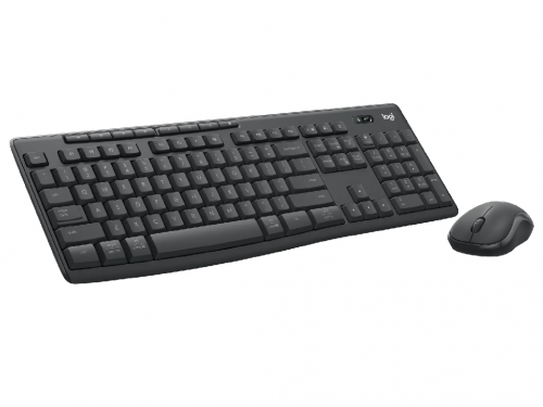 Wireless Keyboard & Mouse Logitech MK370, Media keys, Silent, Spill-resistant, 5M, 1000dpi