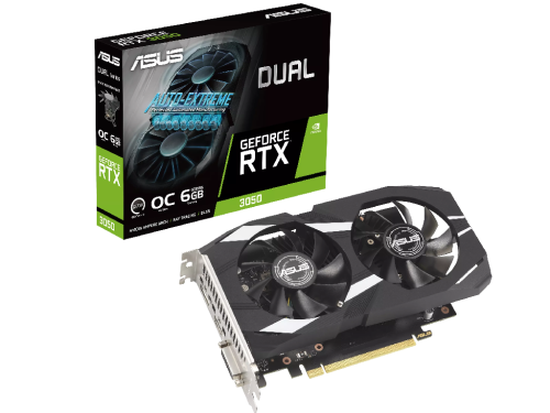 VGA ASUS RTX3050 6GB GDDR6 Dual OC  (DUAL-RTX3050-O6G) GPU: NVIDIA