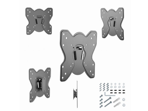 Wall Mount  Gembird 'WM-42T-03' Black 23'-42', max.25kg, VESA:up200x200, Wall dist: 50mm, +3° -12°-