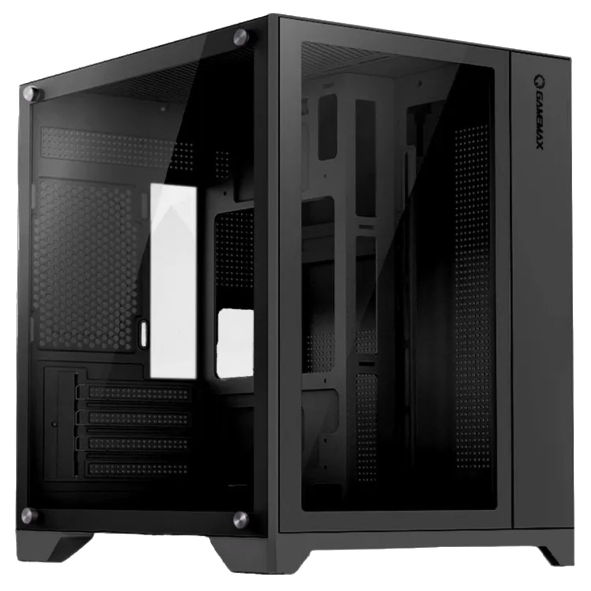 Case mATX GAMEMAX Infinity Mini, w/o PSU, 0.4mm, Front&Side Tempered Glass, Dust filter, 1xUSB3.0