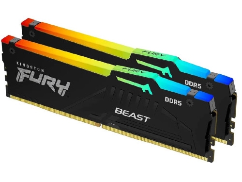 32GB DDR5-5600MHz  Kingston FURY Beast RGB (Kit of 2x16GB) (KF556C36BBEAK2-32), CL36-38-38, 1.25V