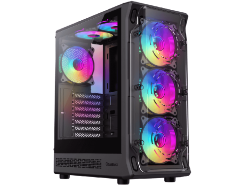 Case EATX GAMEMAX Starlight 2 AB, w/o PSU, 0.4mm, 6x120mm ARGB, Front Acrylic,Transparent panel