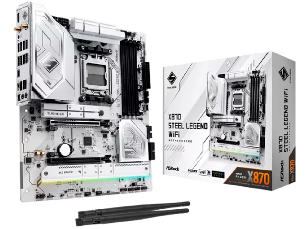 MB AM5 ASRock X870 STEEL LEGEND WIFI ATX  ATX Socket: AM5