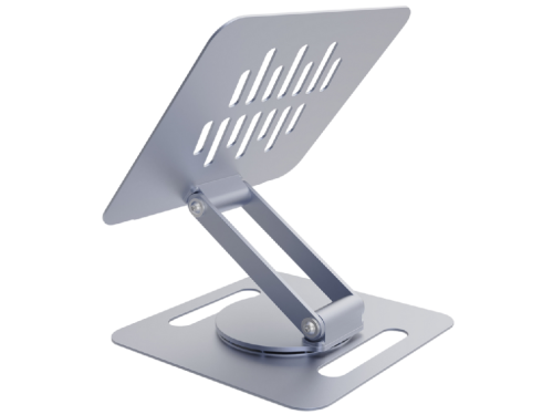 Notebook Rotating Riser Gembird NBS-DR1-01, up to 15.6'', Aluminum, Foldable, Silicone pad, up to 10