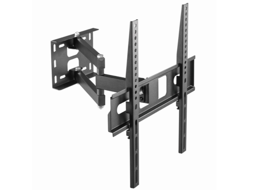 Wall Mount  Gembird 'WM-55ST-03' Black 32'-55' 35kg VESA:up 400x400, Wall dist:105-429mm ±90°,-5/+18