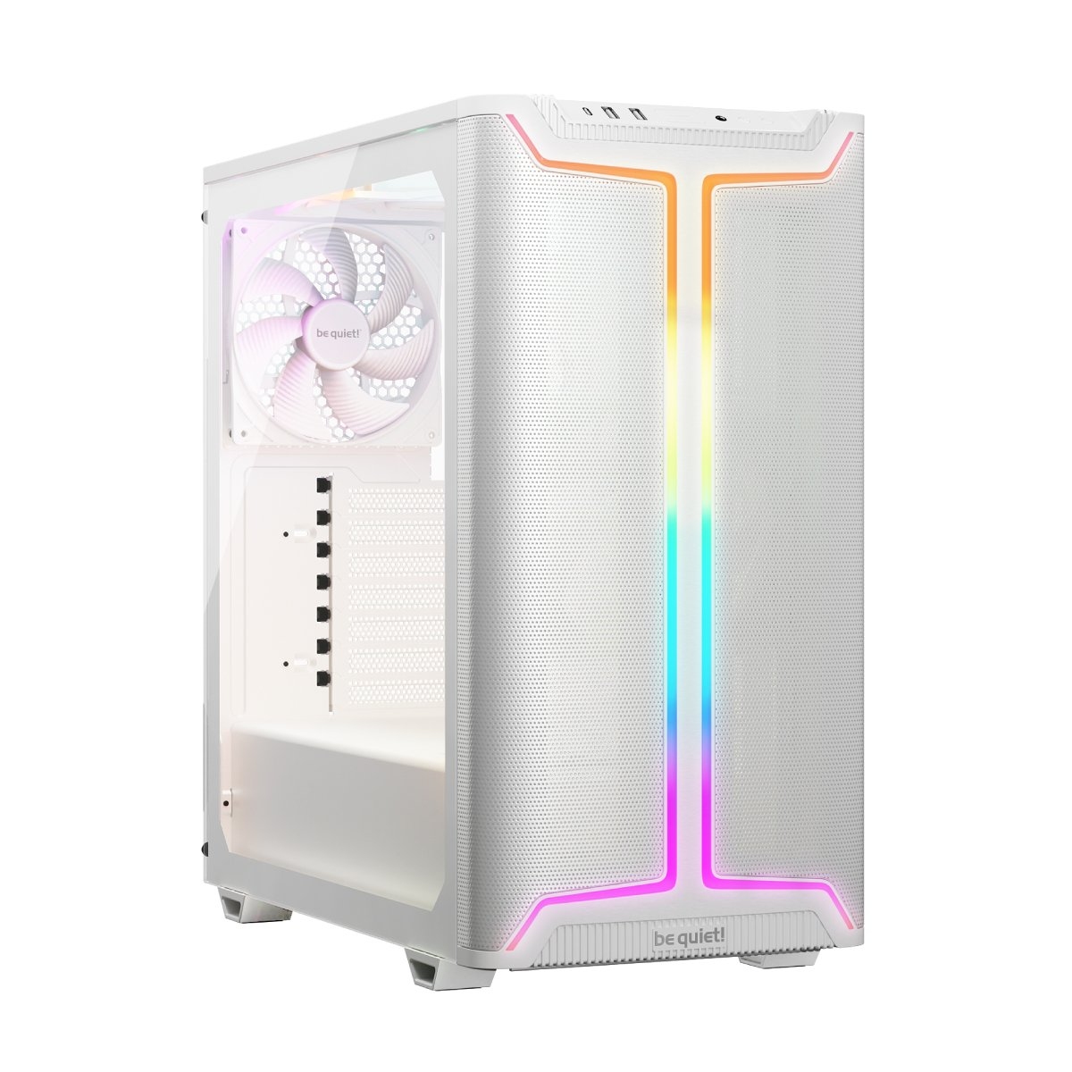 Case ATX be quiet! Pure Base 501 DX, w/o PSU, 3x140mm, 2xARGB Strips, Tempered Glass, Dust filters