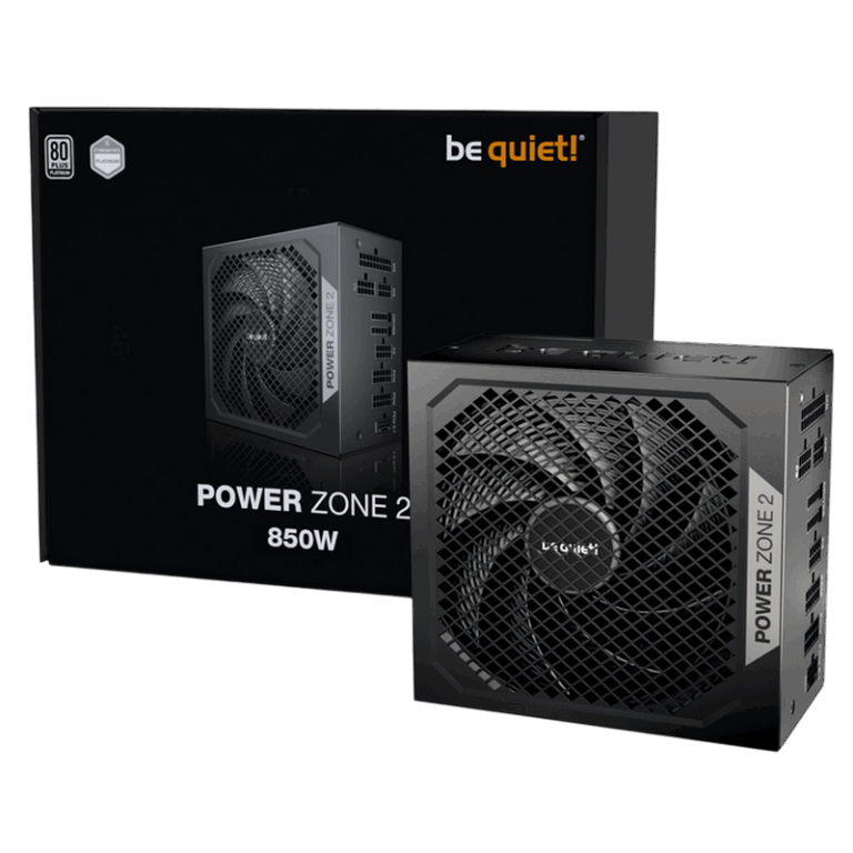 Power Supply ATX 850W be quiet! POWER ZONE 2, 80+ Platinum, 140mm, Active PFC, SR+LLC+DC/DC, ATX 3.1