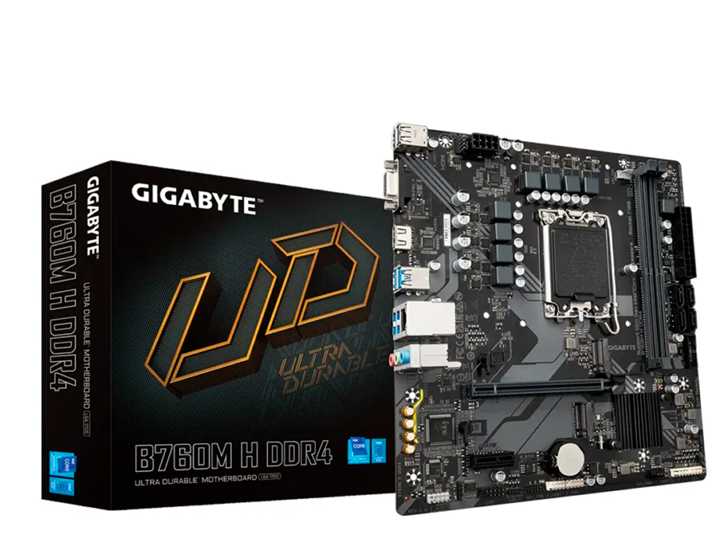 MB S1700 Gigabyte B760M H DDR4  mATX  Micro-ATX Socket: LGA1700