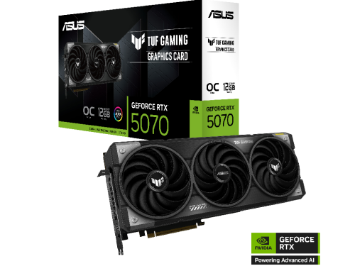 VGA ASUS RTX5070 12GB GDDR7 TUF Gaming (TUF-RTX5070-O12G-GAMING) GPU: NVIDIA
